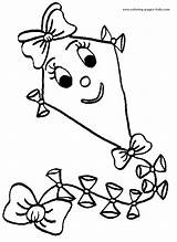 Coloring Pages Kite Color Plate источник Kids sketch template
