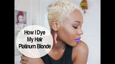 How I Dye My Short Hair Platinum Blonde Youtube