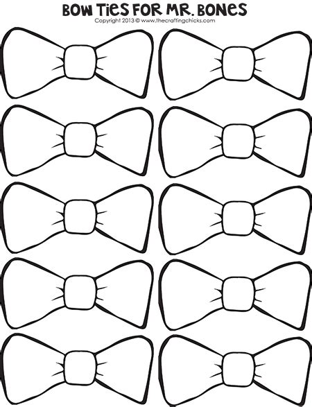 bow tie template sketch coloring page