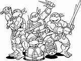 Coloring Pages Ninja Turtle Turtles Choose Board Print Mutant sketch template