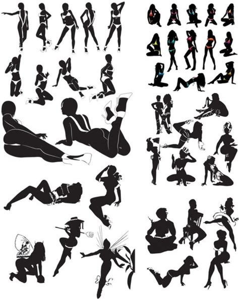 Sexy Female Silhouette Vector Free Vector In Encapsulated