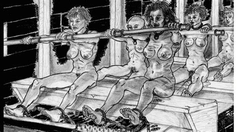 female galley slave drawings