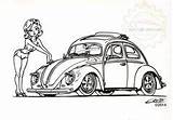 Coloring Pages Cars Drawing Car Drawings Cool Colouring Volkswagen Vw Rod Hot Bug Automotive Smokey Bandit Beetle Old Toon Ervin sketch template