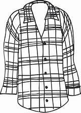 Flannel Clipartmag sketch template