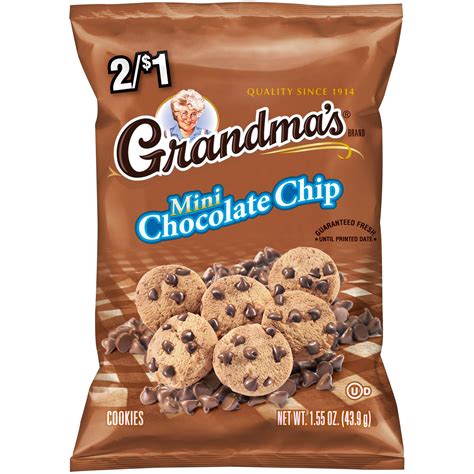grandmas mini chocolate chip cookies  prepriced  oz bag
