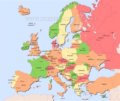 europe map european map map