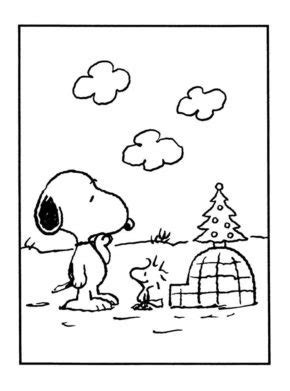 snoopy winter coloring pages book  kids