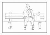 Gump Forrest Drawing Line Behance Hanks Tom Drawings sketch template