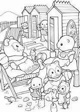 Sylvanian Coloring Families Pages Family Colouring Book Cute Choose Board Dk Google sketch template