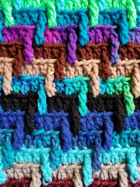 scrap yarn stash buster blanket  crochet pattern crochet instinct