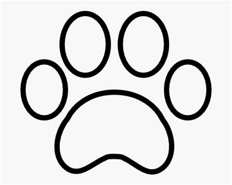 dog paw print outline clip art siteliporg
