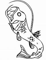 Fish Coloring Viperfish Deep Sea Koi Pages Viper Creatures Clipart Handipoints Clip Cool Cliparts Library Designlooter Primarygames Drawings Cat Getcolorings sketch template