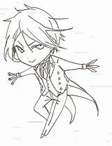Pages Phantomhive Ciel Coloring Getcolorings Easter sketch template