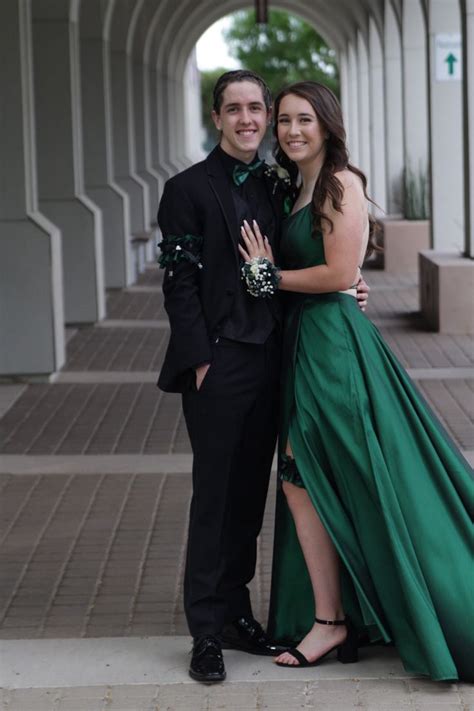 prom couple green prom dress green prom dress prom couples prom