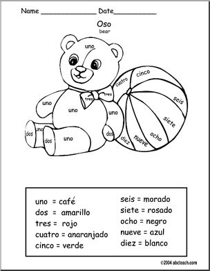 spanish printable coloring pages spanish printables spanish lessons