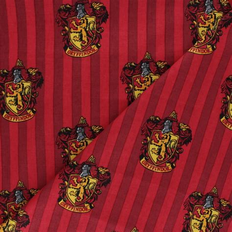 harry potter fabric red gryffindor house mpm