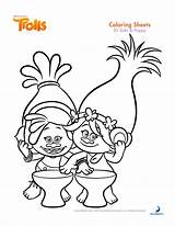 Trolls Coloring Pages Getdrawings sketch template