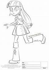 Equestria Coloring Girls Pages Twilight Sparkle Girl Color Getcolorings Library Clipart Popular Printable sketch template