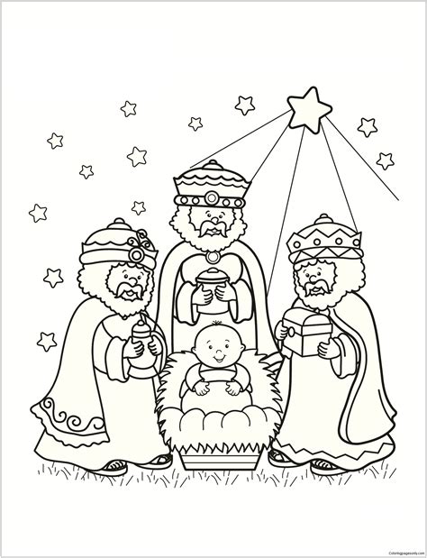 wise men coloring page  coloring pages