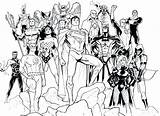 Coloring Pages Justice League Dc Comics Young Printable Unlimited Social Getdrawings Colorings Getcolorings Color sketch template