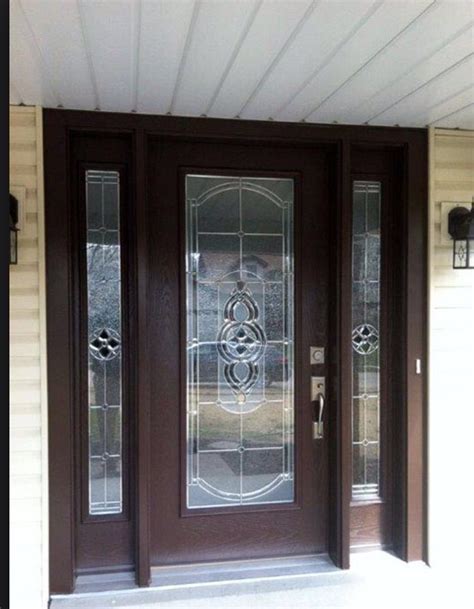 Full Panel Glass Front Door With Sidelights Entry Door