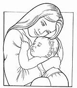 Coloring Mother Mama Colorear Para Bebe Baby Pages Mom Mothers Dibujos sketch template