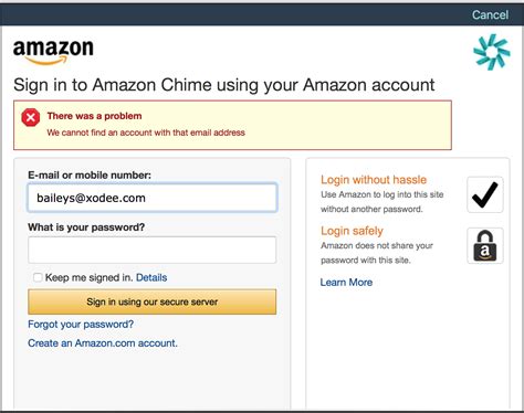 system  finding  account amazon chime  center