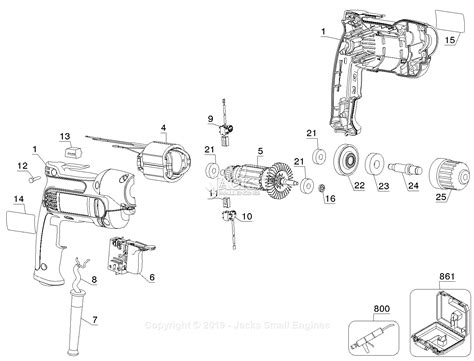 dewalt dwd type  parts diagram  drill