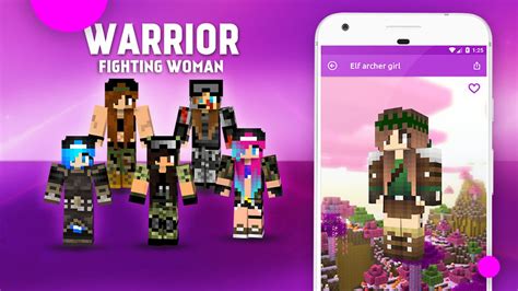 girls skins  mcpe  android apk