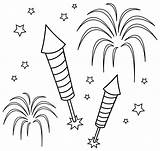 Fireworks Coloring Clip Firework Clipart Pages Drawing Fire Printable Colorable Confetti Cliparts Kids Cartoon Consuming Tree Drawings Draw Colouring Diwali sketch template