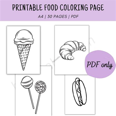 food coloring page  kids bprintablecom