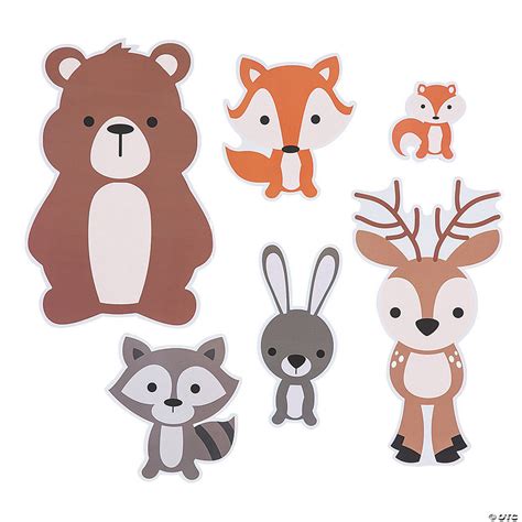 woodland party animal cutouts oriental trading