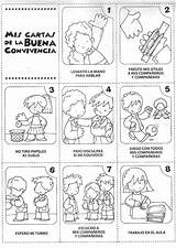 Convivencia Normas Preescolar Reglas Conducta Trabajar Sana Buena sketch template