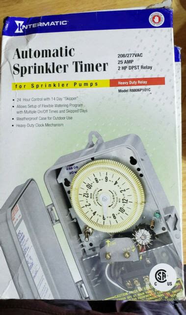 intermatic rpc automatic sprinkler timer controller  heavy duty  sale  ebay