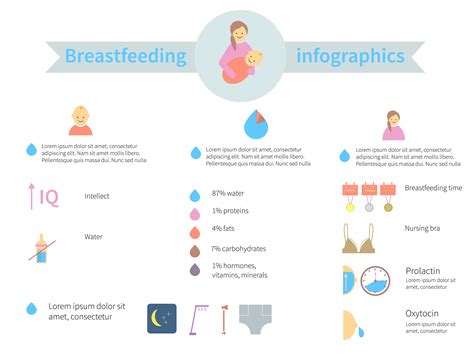 №16 breastfeeding infographics pre designed photoshop graphics