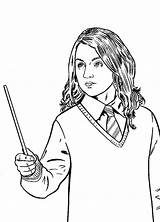 Hermione Colorir Granger sketch template