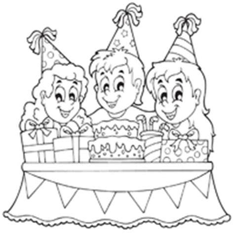 kids birthday party coloring pages surfnetkids