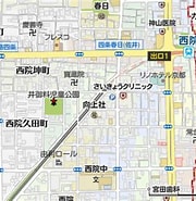 Image result for 京都市右京区西院北井御料町. Size: 180 x 185. Source: www.mapion.co.jp