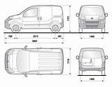 Fiorino Fiat Dimensions Van Berlingo Citroen 2007 Car Back Body sketch template