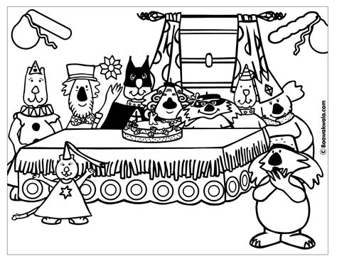 coloring pages birthday party coloring home