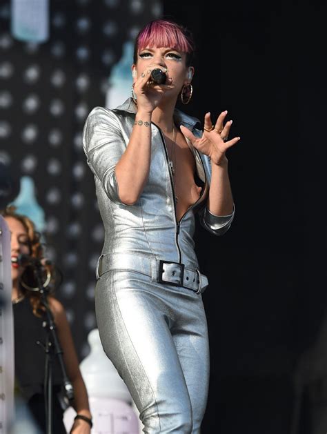Lily Allen Performs At V Festival At Hylands Park August