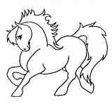 Strong Horse Coloring Coloringcrew sketch template