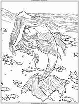 Coloring Mermaid Mermaids Pages Adult Books Book Mythical Fantasy Selina Fenech Cleverpedia sketch template