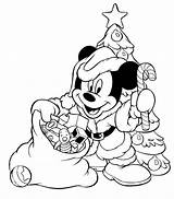 Coloring Mickey Christmas Mouse Pages Disney Colouringdisney Sheets Printable sketch template
