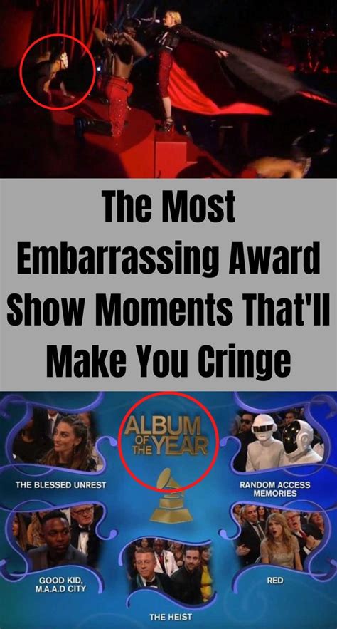 the most embarrassing award show moments that ll make you c in 2023