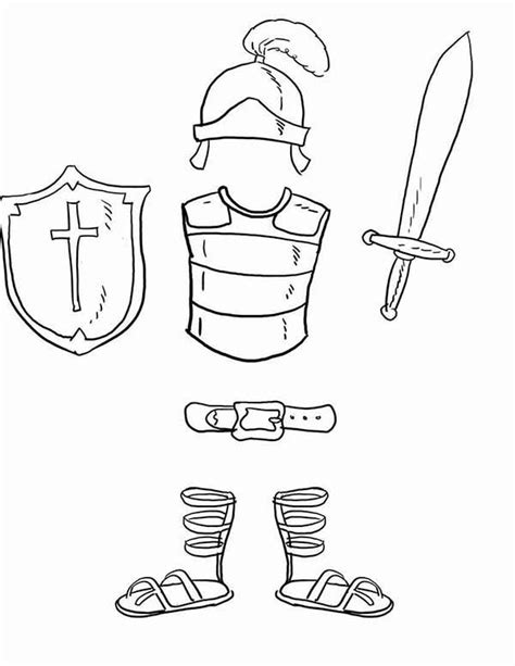 activities  armor  god  coloring sheets printable armour
