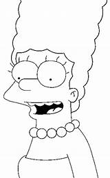 Marge Simpsons Pages Coloring Cartoons Para Desenhos Colorir Lisa Animados Print sketch template
