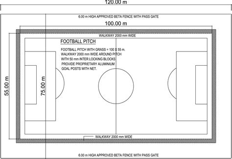 details  football ground dwg net cad blocks  house plans