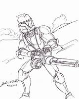 Trooper Blaster Sniper Tribble sketch template