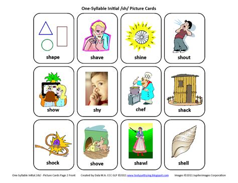 testy   initial sh  speech therapy articulation picture